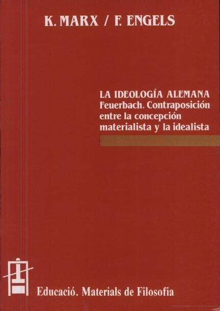 La ideologia alemanya, de Engels | portada del libro
