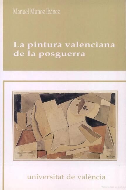 La pintura valenciana de la posguerra, de Muñoz Ibáñez | portada del libro