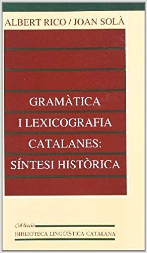 Gramàtica i lexicografia catalanes: síntesi històrica, de Rico Busquets | portada del libro