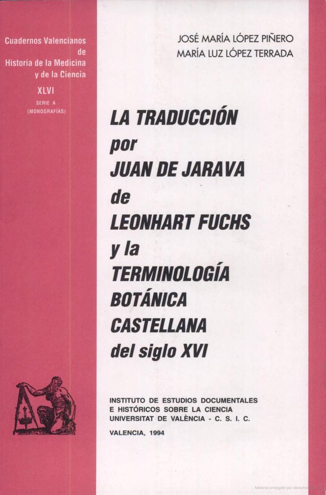 La traducción por Juan de Jarava de Leonhart Fuchs y la terminología botánica castellana del siglo X, de López Piñero | porta