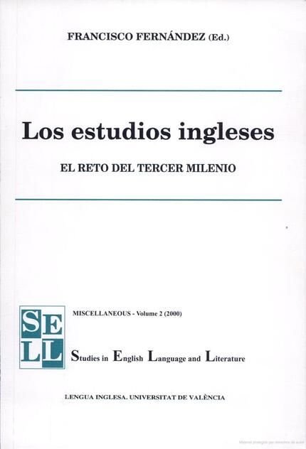 Los estudios ingleses. El reto del tercer milenio, de Varios autores | portada del libro