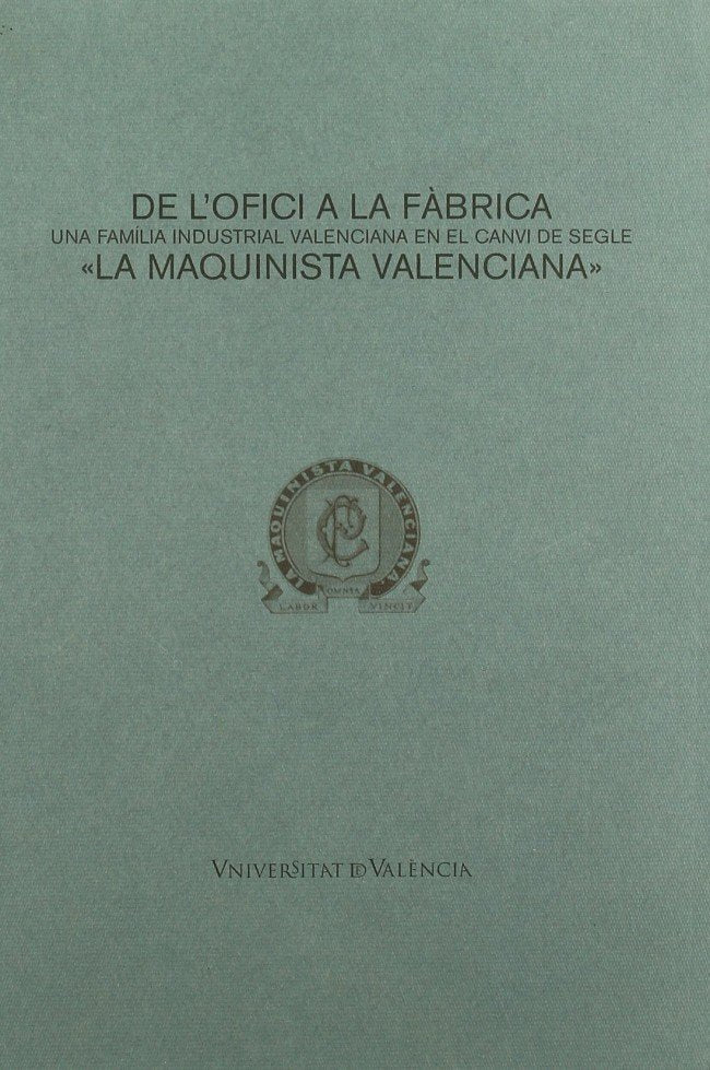DE L'OFICI A LA FABRICA, de GARCIA MONERRIS | portada del libro