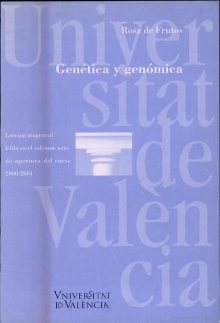 Genética y genómica, de Frutos Illán | portada del libro