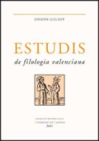 Estudis de filologia valenciana, de Joseph Gulsoy | portada del libro