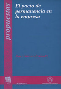 El pacto de permanencia en la empresa, de Sirvent Hernández, Nancy | portada del libro