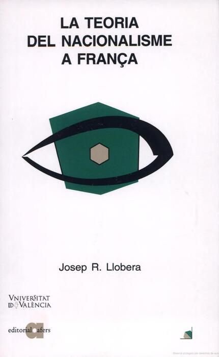 La teoria del nacionalisme a França, de Llobera | portada del libro