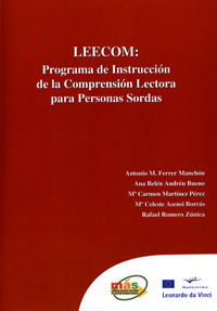 LEECOM: Programa de instrucción de la comprensión lectora para personas sordas, de FERRER MANCHON | portada del libro
