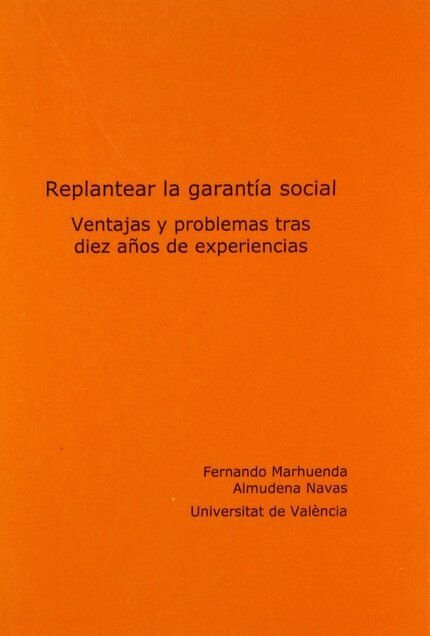 Replantear la garantía social, de Varios autores | portada del libro