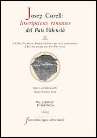 Inscripcions romanes del País Valencià, II, de Corell Vicent, Josep | portada del libro