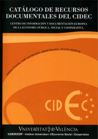 Catálogo de recursos documentales del CIDEC, de Varios autores | portada del libro