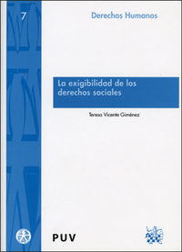 La exigibilidad de los derechos sociales, de Vicente Giménez | portada del libro