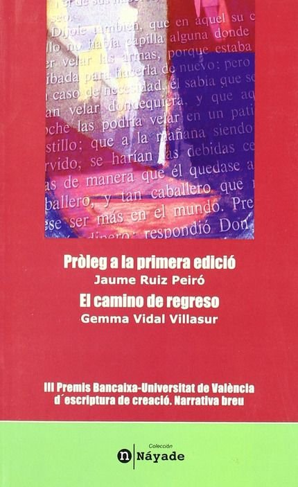 Pròleg a la primera edició/ El camino de regreso, de Ruiz Peiró | portada del libro