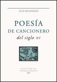 Poesía de cancionero del siglo XV, de Deyermond | portada del libro