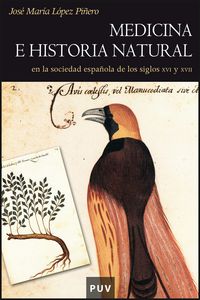 Medicina e historia natural, de López Piñero, José María | portada del libro
