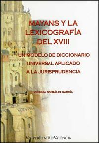 Mayans y la lexicografía del XVIII, de González García | portada del libro