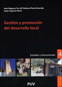 Gestión y promoción del desarrollo local, de Esparcia Pérez, Javier | portada del libro