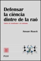 Defensar la ciència dintre de la raó, de Susan Haack | portada del libro