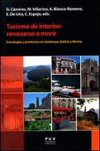 Turismo de interior: renovarse o morir, de G. CANOVES | portada del libro