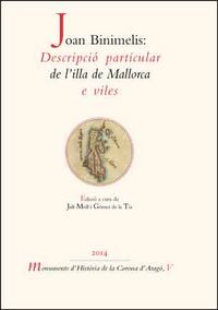 Joan Binimelis: Descripció particular de l'illa de Mallorca e viles, de Varios autores | portada del libro
