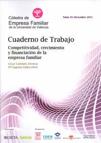 Competitividad, crecimiento y financiación de la empresa familiar, de Camisón Zornoza, César | portada del libro