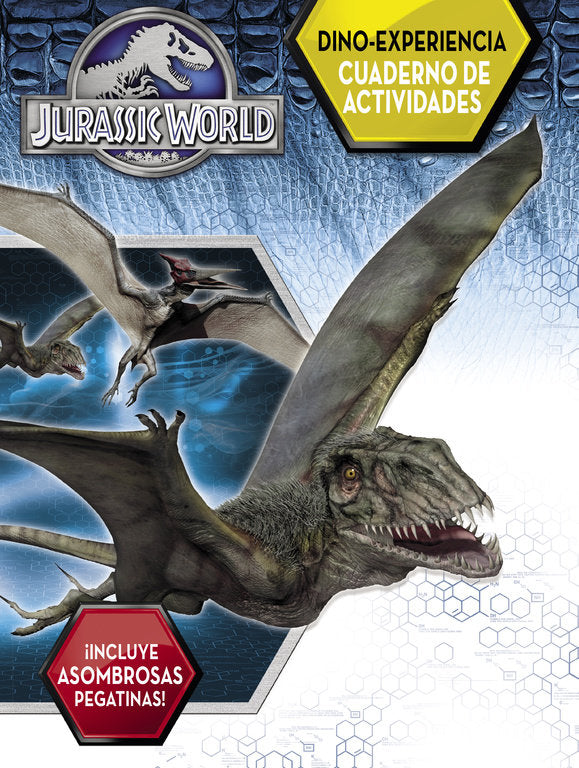 Dino-Experiencia. Cuaderno de actividades (Jurassic World), de VARIOS AUTORES | portada del libro
