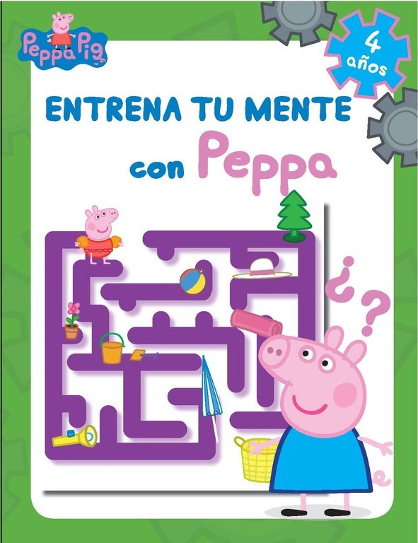 Entrena tu mente con Peppa. 4 años (Peppa Pig. Cuaderno de actividades), de VARIOS AUTORES | portada del libro