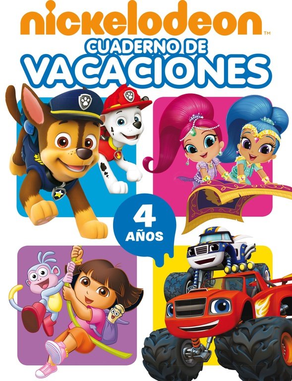 Cuaderno de vacaciones Nickelodeon. 4 años, de Nickelodeon | portada del libro