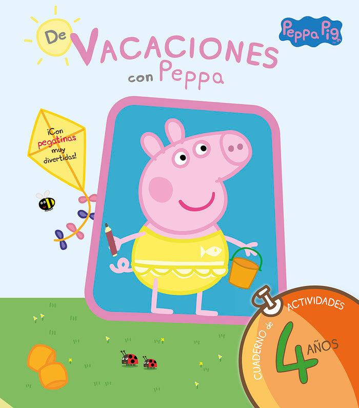 De vacaciones con Peppa - 4 años (Peppa Pig. Cuaderno de actividades), de Hasbro, | portada del libro