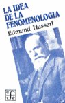 La idea de la fenomenolog¡a : cinco lecciones, de HUSSERL ,EDMUND | portada del libro
