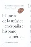 Historia de la música en España e Hispanoamérica, volumen 1, de Asensio Palacios, Juan Carlos | portada del libro