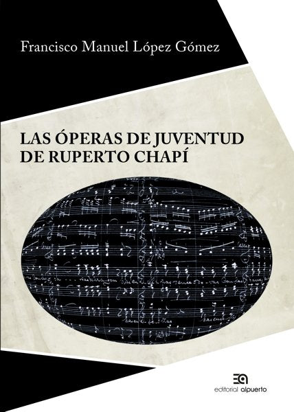 LAS OPERAS DE JUVENTUD DE RUPERTO CHAPI, de LOPEZ GOMEZ, FRANCISCO MANUEL | portada del libro