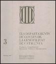 Departaments de govern de la Generalitat de Catalunya: funcions, de AA.VV. | portada del libro