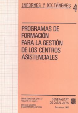 Programas de formación para gestión de los centros asistenciales, de AA.VV. | portada del libro