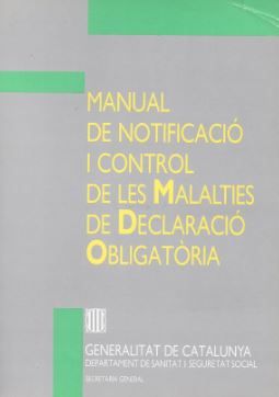 Manual de notificació i control de les malalties de declaració obligatòria, de AA.VV. | portada del libro