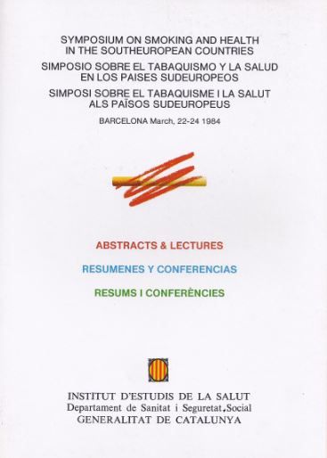 Simposi sobre el Tabaquisme i la Salut als Països Sud-Europeus, de AA.VV. | portada del libro
