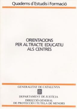 Orientacions per al tracte educatiu als centres, de AA.VV. | portada del libro