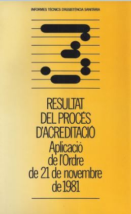 Resultat del Procés d'acreditació. Aplicació de l'ordre de 21 de novembre de 1981, de AA.VV. | portada del libro