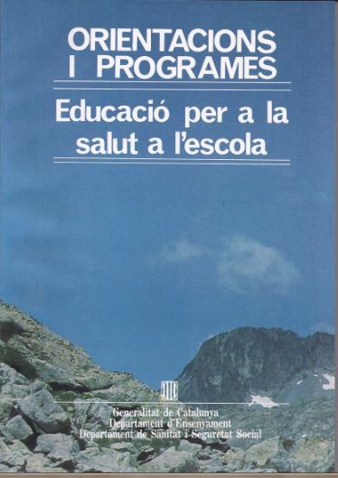 Orientacions i programes. Educació per a la salut a l'escola, de AA.VV. | portada del libro