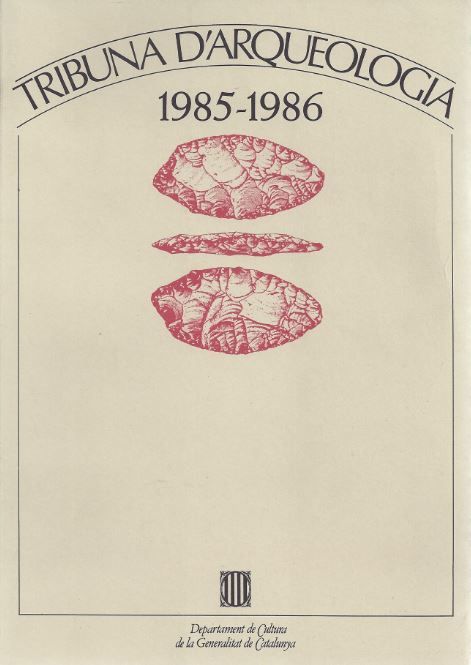 Tribuna d'arqueologia 1985-1986, de AA.VV. | portada del libro