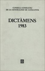 Dictàmens emesos pel Consell Consultiu de la Generalitat de Catalunya 1983, de AA.VV. | portada del libro