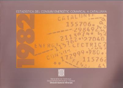 Estad¡stica del consum energètic comarcal a Catalunya: 1982, de AA.VV. | portada del libro