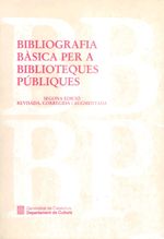 Bibliografia bàsica per a biblioteques públiques, de AA.VV. | portada del libro