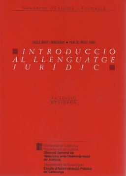Introducció al llenguatge jur¡dic, de DE BROTO I RIBAS , PILAR | portada del libro