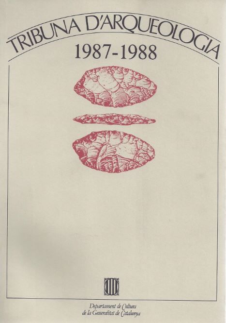Tribuna d'arqueologia 1987-1988, de AA.VV. | portada del libro