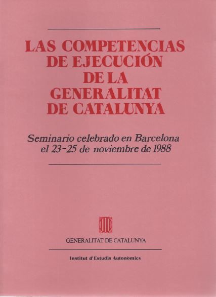 competències d'execució de la Generalitat de Catalunya/Les, de LERCHE , PETER | portada del libro
