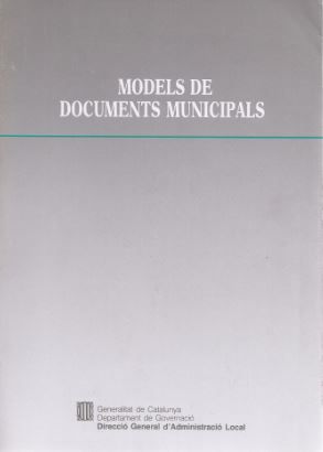 Models de documents municipals, de AA.VV. | portada del libro