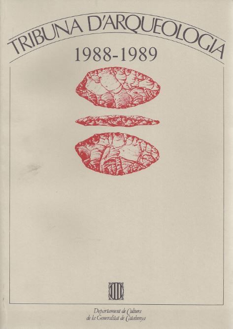 Tribuna d'arqueologia 1988-1989, de AA.VV. | portada del libro
