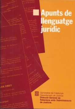 Apunts de llenguatge jur¡dic, de AA.VV. | portada del libro