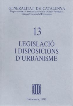Legislació i disposicions d'Urbanisme l'any 1990 (Decret Legislatiu 1/1990, de AA.VV. | portada del libro