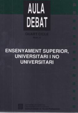 Ensenyament superior universitari i no universitari, de AA.VV. | portada del libro